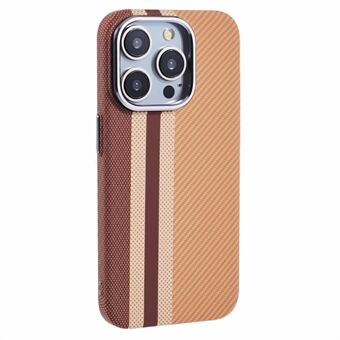 Voor iPhone 15 Pro Hoesje Compatibel met MagSafe Carbon Fiber Textuur Water-Transfer PC Telefoonhoes