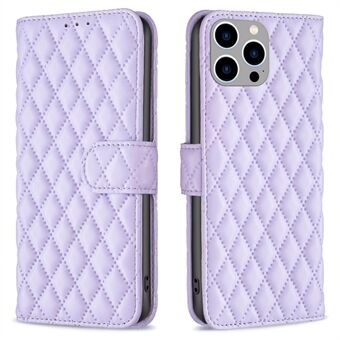 BINFEN COLOR BF Style-14 voor iPhone 15 Pro Bedrukte Stand Telefoonportemonnee Hoes Lederen Hoesje Smartphonehoes