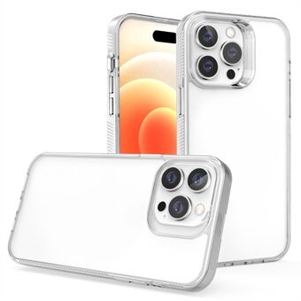 Voor iPhone 15 Pro Soft TPU + Harde PC Telefoonhoesje Anti-Verkleuring Schokbestendige Telefoonhoes