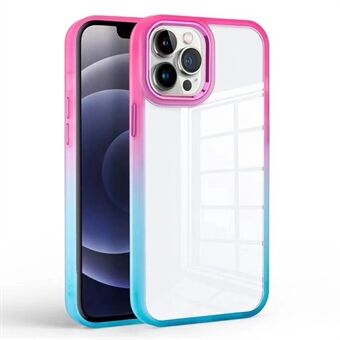 Voor iPhone 15 Pro Gradient Telefoonhoesje TPU + PC Schokbestendige Bescherming Transparante Cover