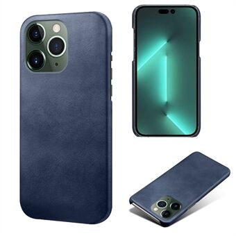 Voor iPhone 15 Pro PU Lederen + PC Telefoonhoes Kalfs Textuur Schokbestendige Cover