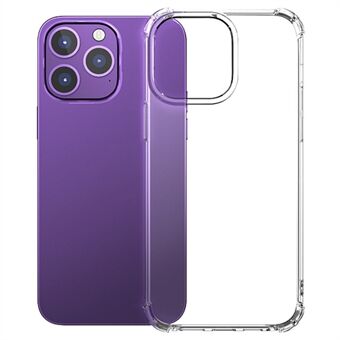 Helder telefoonhoesje voor iPhone 15 Pro, TPU met versterkte hoeken en antival-cover