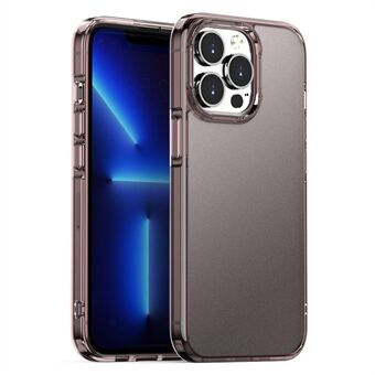 Voor iPhone 15 Pro, valbestendige matte telefoonhoes, doorzichtige PC+TPU hybride beschermhoes.