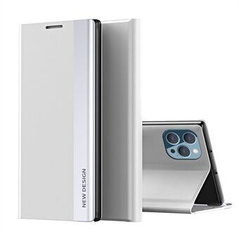 Voor iPhone 15 Pro PU Leren Flip Stand Telefoonhoesje Elektrolytisch Verguld Beschermhoes