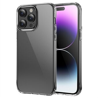 Voor iPhone 15 Pro valbescherming achtercover Hoge transparantie TPU+PC telefoonhoesje.