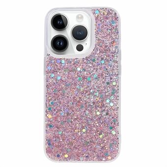 Voor iPhone 15 Pro Bling Glitter Telefoonhoesje Zachte TPU Schokbestendige Beschermhoes