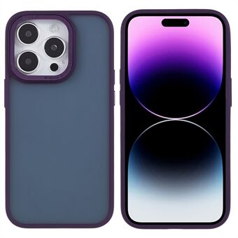 FULEXIN Voor iPhone 15 Pro PC + TPU Telefoonhoes Metalen Lensframe Anti-kras Hoesje