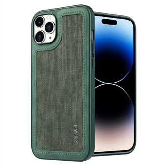 X-LEVEL Voor iPhone 15 Pro Lijn Splicing Beschermhoes PU Leer + TPU Schokbestendige Telefoonhoesje