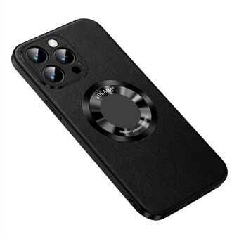 SULADA Voor iPhone 15 Pro Koeienhuid textuur telefoonhoesje PU Lederen gecoate TPU Case compatibel met MagSafe