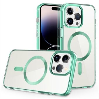 Voor iPhone 15 Pro Zachte TPU+PC Telefoonhoes Compatibel met MagSafe Anti-Val Slanke Telefoonhoes