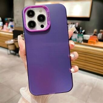 Voor iPhone 15 Pro Gradient Color TPU+Acrylic Back Case IMD Verliesbestendige Telefoonhoes