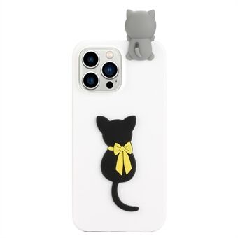 Voor iPhone 15 Pro Anti-kras TPU telefoonhoesje met 3D-figuurpatroon, bedrukte mobiele telefoonbeschermhoes.