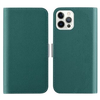 Telefoonhoesje voor iPhone 15 Pro, Stand Wallet Litchi Textuur Snoepkleurig PU-leer Anti-kras Hoesje