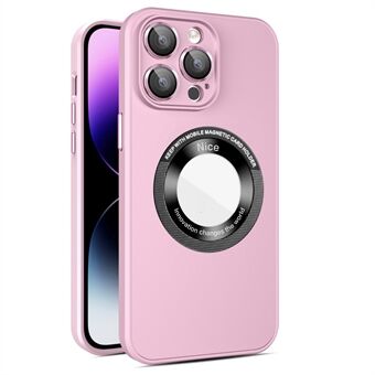 Voor iPhone 15 Pro PC+TPU Matte Telefoonhoesje compatibel met MagSafe Glas Lens Film Beschermhoes.