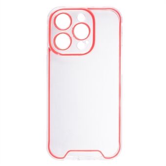 Voor iPhone 15 Pro Clear Case Luminous Noctilucent Frame TPU Case Schokbestendige Telefoonhoes