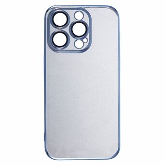 Voor iPhone 15 Pro PC Telefoonhoesje Dunne Glitter Cover met Lensbeschermer