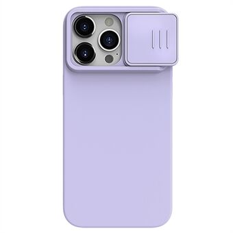 NILLKIN voor iPhone 15 Pro Schuifcamera Deksel, Anti-kras Bescherming, Vloeibaar Siliconen + PC Telefoonhoesje.