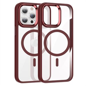 FULEXIN Voor iPhone 15 Pro Telefoonhoesje TPU+PC Schokbestendige Cover Compatibel met MagSafe