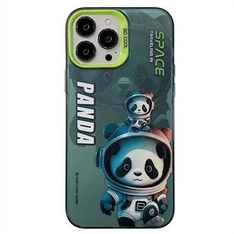 Voor iPhone 15 Pro PC+TPU-hoesje met Panda Astronaut Patroonprint Telefonische Hoes.