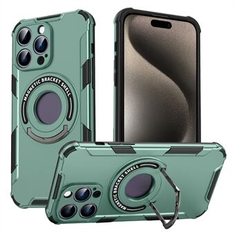 Kickstand Telefoonhoesje voor de iPhone 15 Pro Hoesje Compatibel met MagSafe PC+TPU Schokbestendig Hoesje