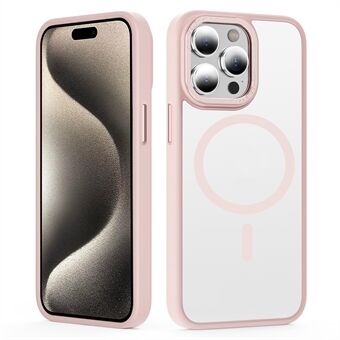 Schokbestendige hoes voor iPhone 15 Pro, compatibel met MagSafe, mat TPU+PC telefoonhoesje