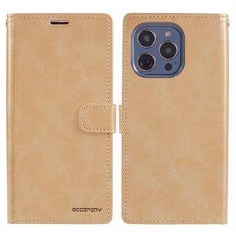 MERCURY GOOSPERY Blue Moon hoesje voor iPhone 15 Pro - Portemonnee PU lederen cover