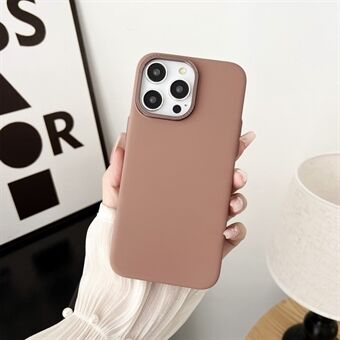 Voor iPhone 15 Pro Matte Telefoonhoesje, Harde PC Metalen Lensframe, Anti-kras Cover.