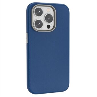 Voor iPhone 15 Pro Hoesje compatibel met MagSafe, slanke TPU + PU lederen telefoonhoes.