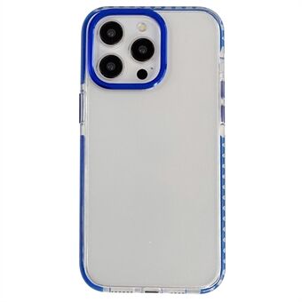 Voor iPhone 15 Pro Hoesje TPU+PC Schokbestendig Mobiele Telefoon Transparante Achterkant Hoes.