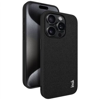 IMAK LX-5-serie voor iPhone 15 Pro hoesje met PU-lederen coating, PC+TPU telefoonhoes.