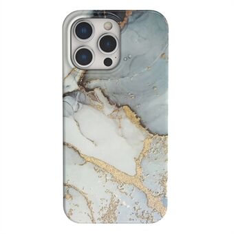 Voor iPhone 15 Pro Hoesje GW18 IMD Marmer Patroon PC+TPU Telefoonhoesje