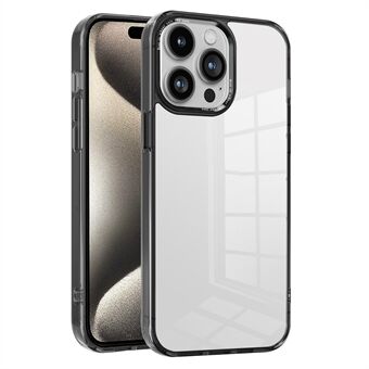 Voor iPhone 15 Pro Hoesje Achterkant Transparante PC+TPU Telefoonhoesje