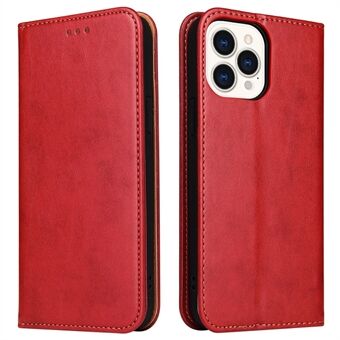 FIERRE SHANN Voor iPhone 15 Pro Hoesje Magnetische Automatische Sluiting PU Leren Telefoonhoesje