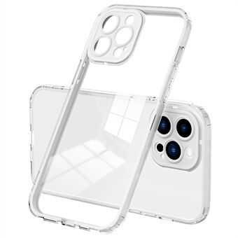 Voor iPhone 15 Pro Hoesje TPU+PC Kleur Frame Anti-kras Transparante Telefoonhoes