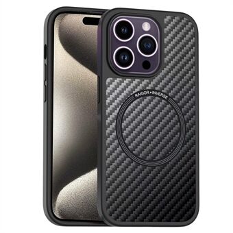 RAIGOR INVERSE Scott Plus-serie voor iPhone 15 Pro Magnetische Hoes Carbon Fiber TPU+PC Cover