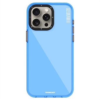 YOUNGKIT voor iPhone 15 Pro hoesje IMD Aluminiumlegering+TPU omhulsel Dunne mobiele telefoonhoes