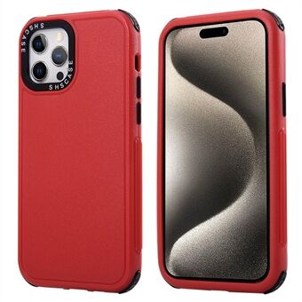 Voor iPhone 15 Pro telefoonhoes 3-in-1 TPU + PC - Verhoogde hoeken beschermhoes.