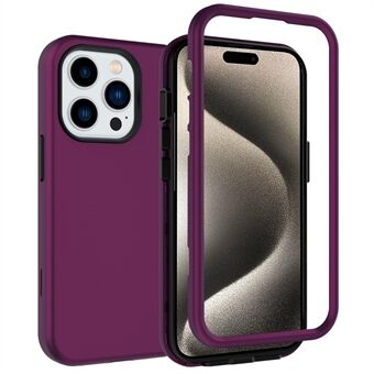 GW03 voor iPhone 15 Pro hoesje, dik TPU + PC Anti-vingerafdruk telefoonhoesje