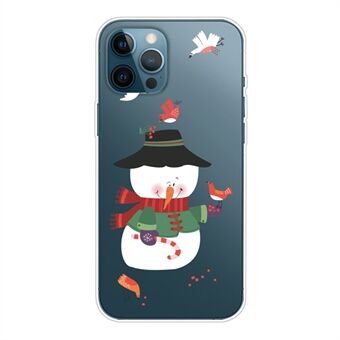 Voor iPhone 15 Pro Hoesje Xmas Patroon Printen Zachte TPU Beschermhoes voor Telefoon