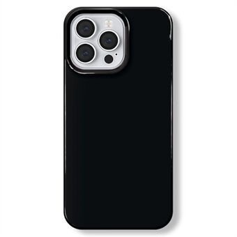 Voor de iPhone 15 Pro telefoonhoes met glanzend oppervlak en flexibele TPU-cover.