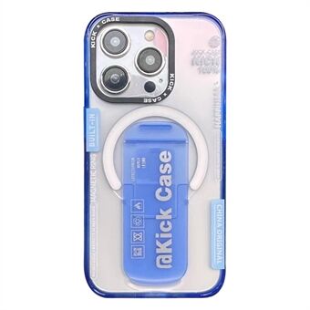 Voor iPhone 15 Pro Magnetische telefoonhoes PC+TPU Schokabsorptie Standaardhoes