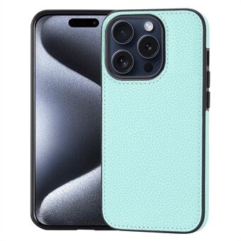 Voor iPhone 15 Pro hoesje Schokbestendig PU-leren gecoate TPU-telefoonbeschermerhoes.