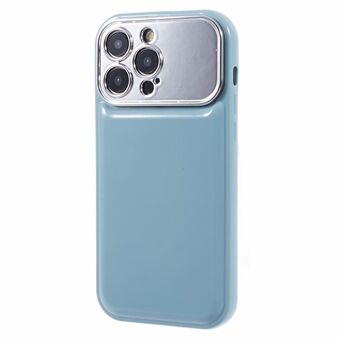 HYT-serie voor iPhone 15 Pro TPU-hoesje met elektroplating lensframe en telefoonhoesje (precieze uitsparingen)