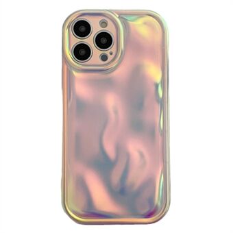 Voor iPhone 15 Pro Laser Phone Case Meteorite Patroon Zachte Beschermende TPU Hoesje