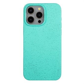 Voor de iPhone 15 Pro Biologisch afbreekbare hoes van tarwestro+TPU met magnetische telefoonhoes.