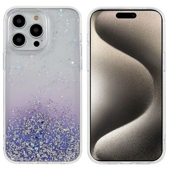 DFANS Starlight Shining-serie voor iPhone 15 Pro Telefoonhoesjes PC+TPU Stijlvol Glitterend Anti-valhoesje