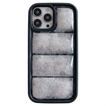 Voor de iPhone 15 Pro TPU telefoonhoes Puffer Jacket schokbestendige cover