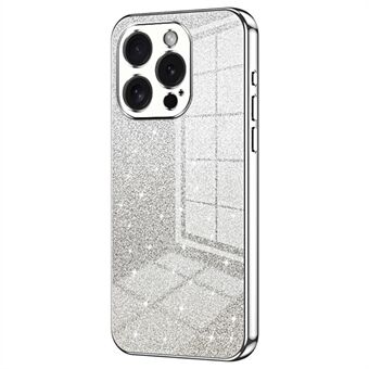 Voor iPhone 15 Pro Mobiele Telefoonhoesje met Glitter, Precieze Uitsparingen, Flexibele TPU, Elektroplating Cover.