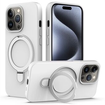 Voor iPhone 15 Pro Magnetisch Hoesje met Ringstandaard en Anti-val Telefoonhoesje
