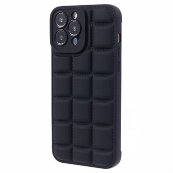 Voor iPhone 15 Pro TPU-hoesje met zachte donsjack textuur telefoonhoes.